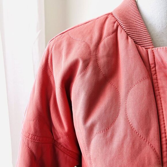 Universal Thread Coral Pink Soft Fluffy Puffer Jacket University Style Sz Medium - Picture 3 of 9